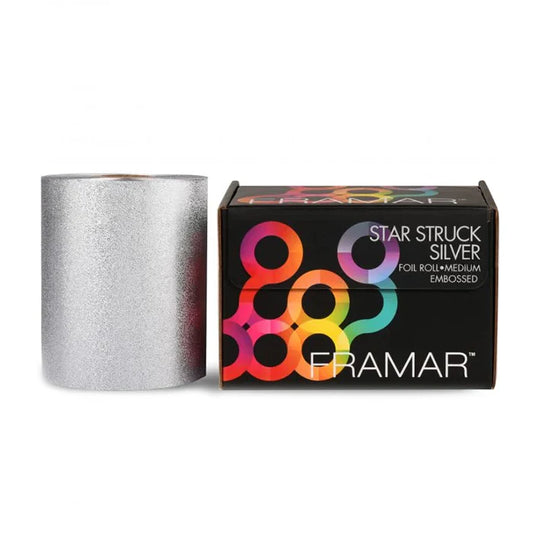 Framar Star Struck Silver Embossed Medium Roll