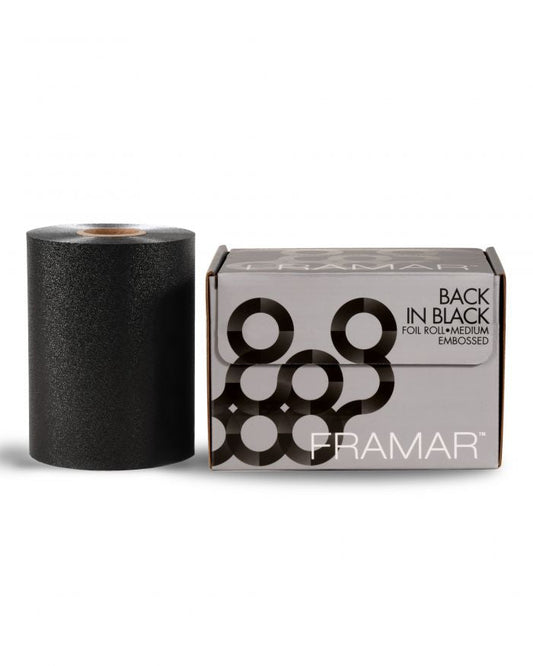 Framar Back In Black Embossed Medium Roll